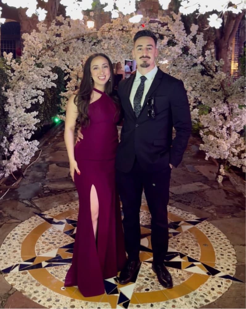 Elegant Dark Magenta Maxi Gown - Image 1