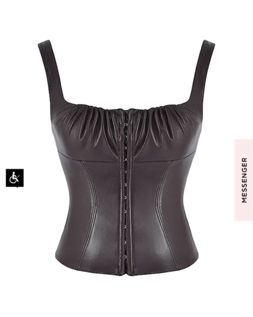 House Of CB James Vegan Leather Corset - Image 5