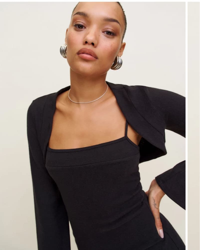 Reformation Chloe Shrug Set Dress - Image 2