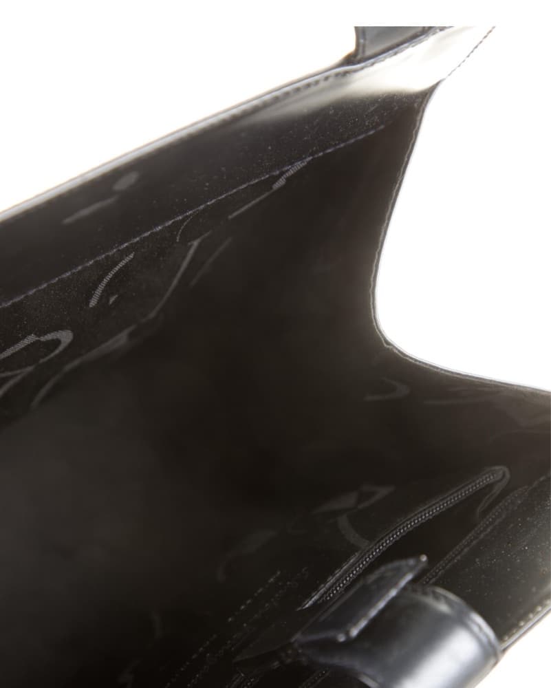 Salvatore Ferragamo Leather Black Tote - Image 4