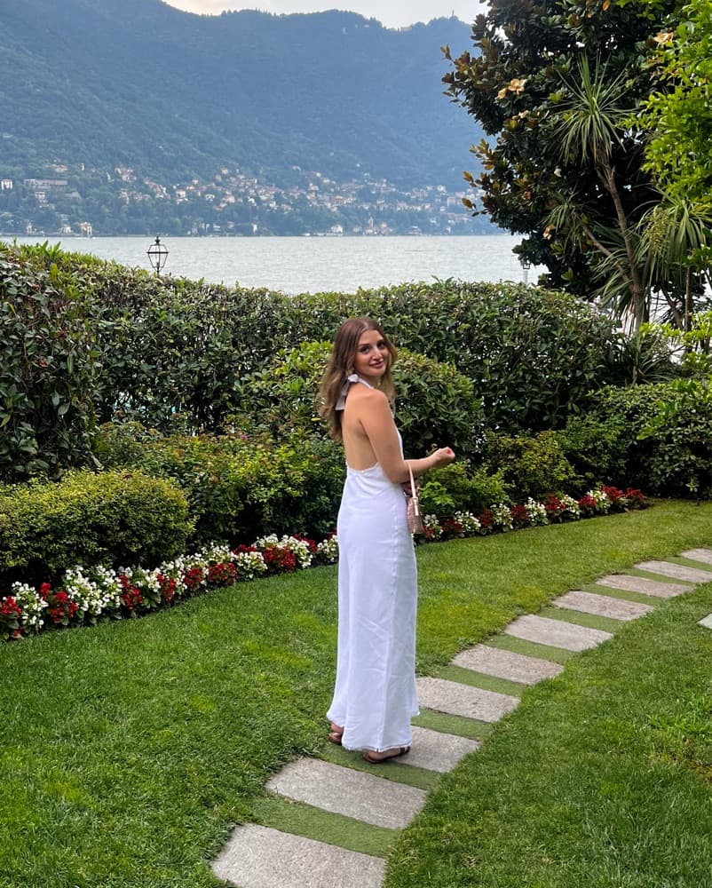 Dissh ADINA WHITE LINEN HALTER MAXI - Image 4