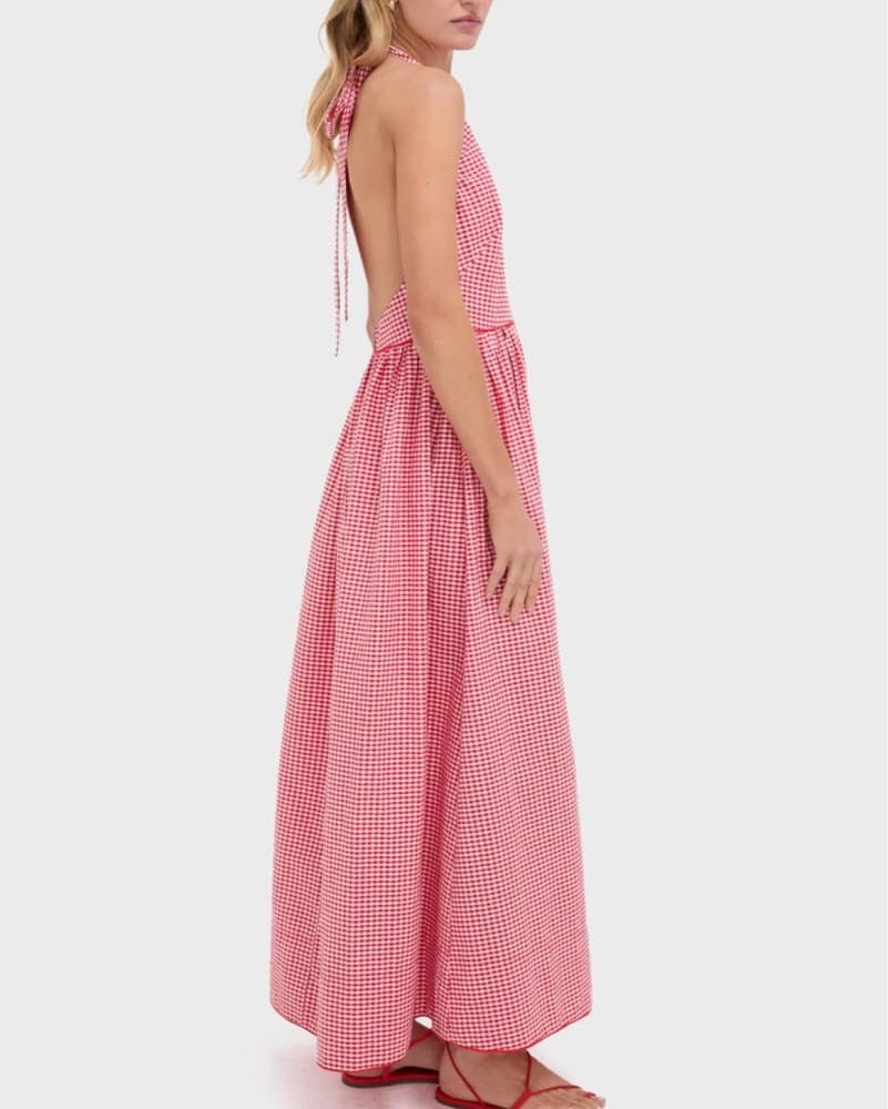 Tuckernuck Red Gingham Halter Dress - Image 3