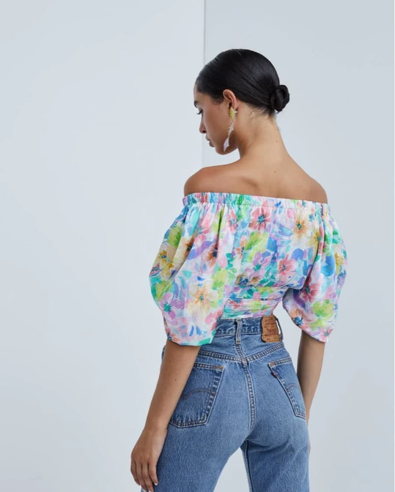 For Love & Lemons Blaire Crop Top - Image 2