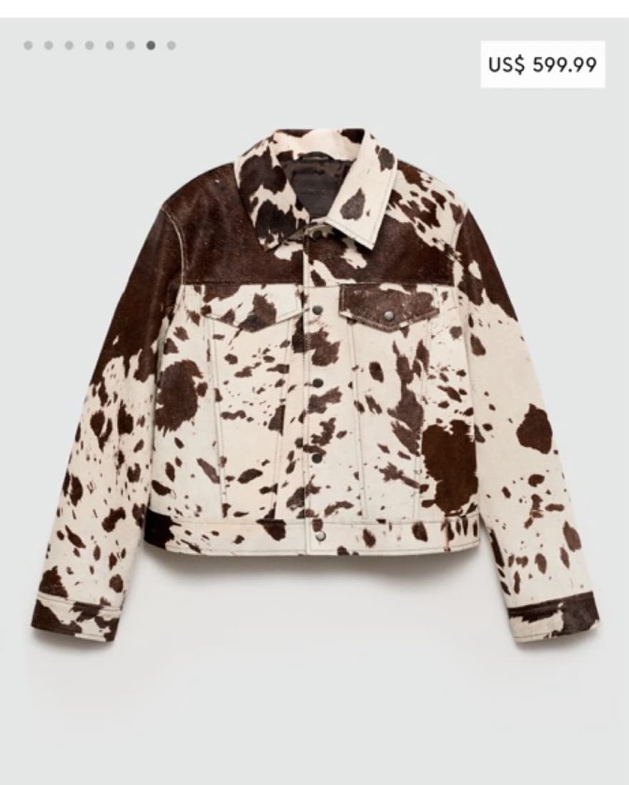 Cowprint Leather Jacket - Image 3