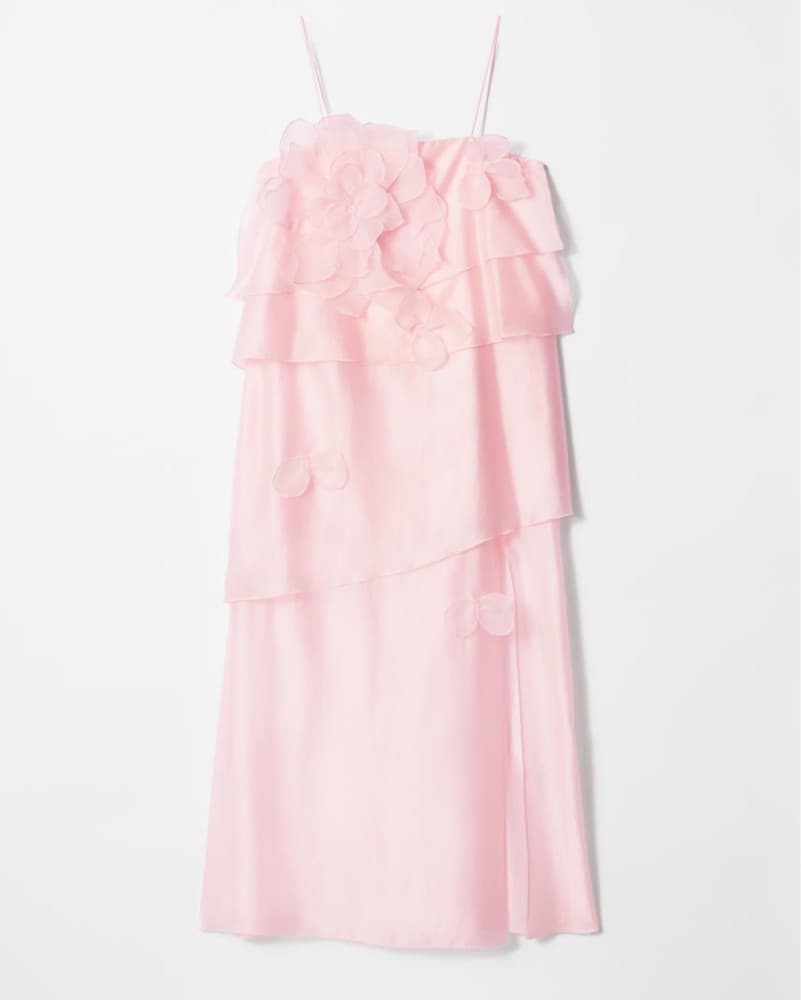 & Other Stories Floral Applique Dress - Image 1