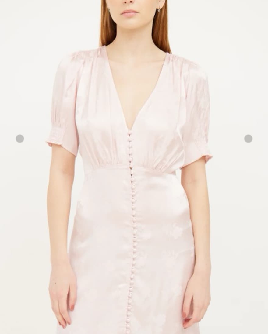 The Kooples Long Pink Buttoned Dress  - Image 6