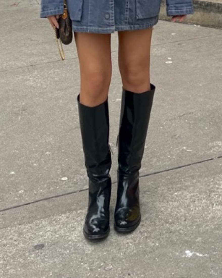Prada Knee High Black Boots - Image 1