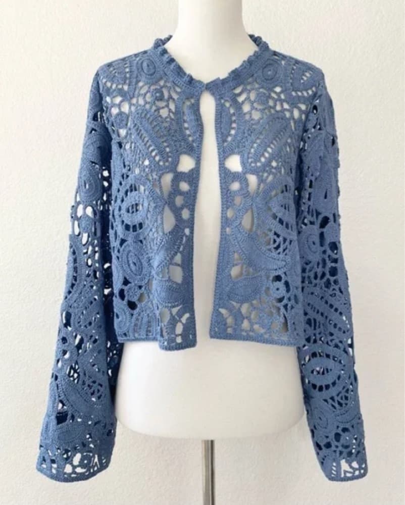 ZARA Crocheted Jacket - Image 1