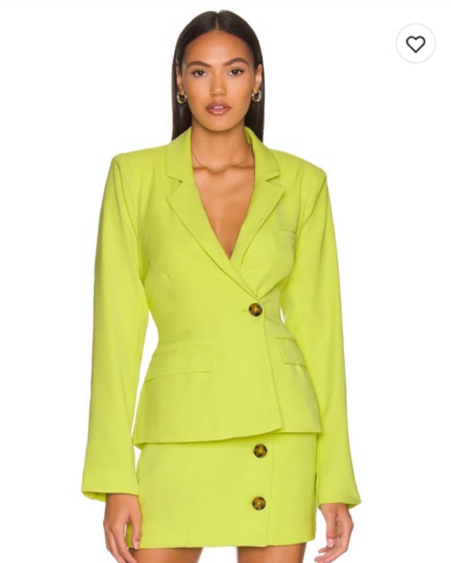Lime Green Backless Blazer - Image 1