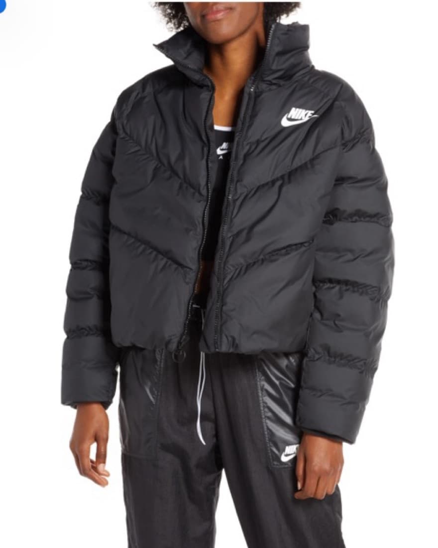 Nike Oversized Black Puffer Jacket - Image 2