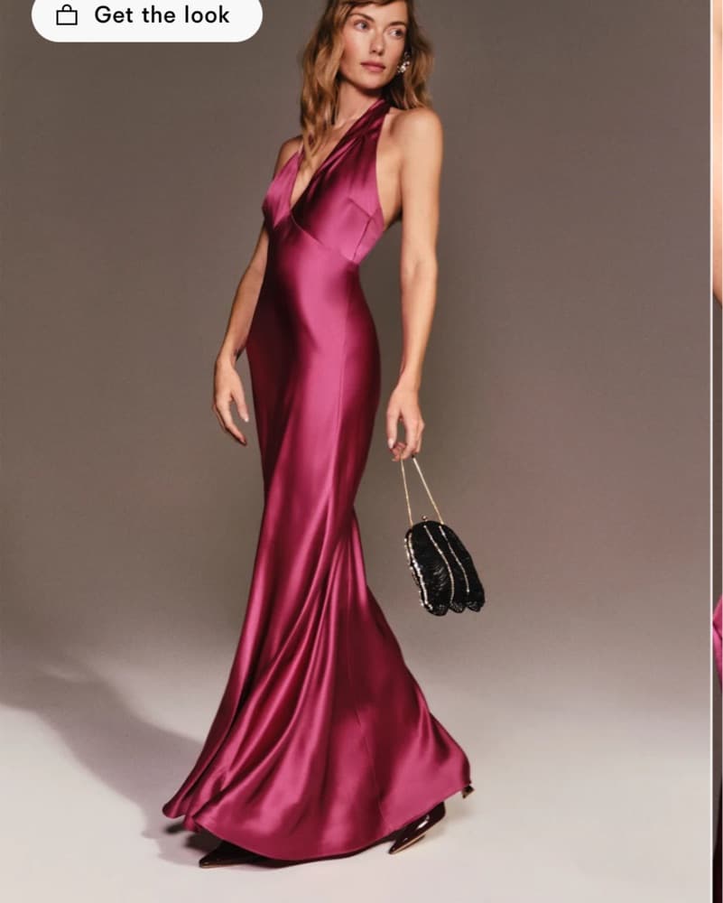 Daniela Silk Dress In Hibiscus Tea - Image 2