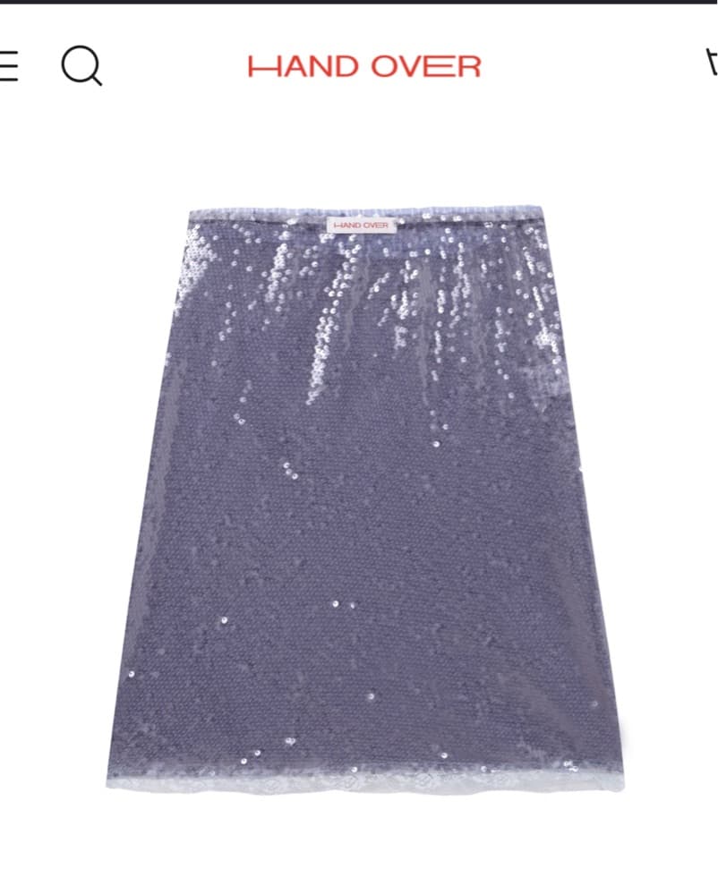 Handover Blue Sequined Skirt - Image 2