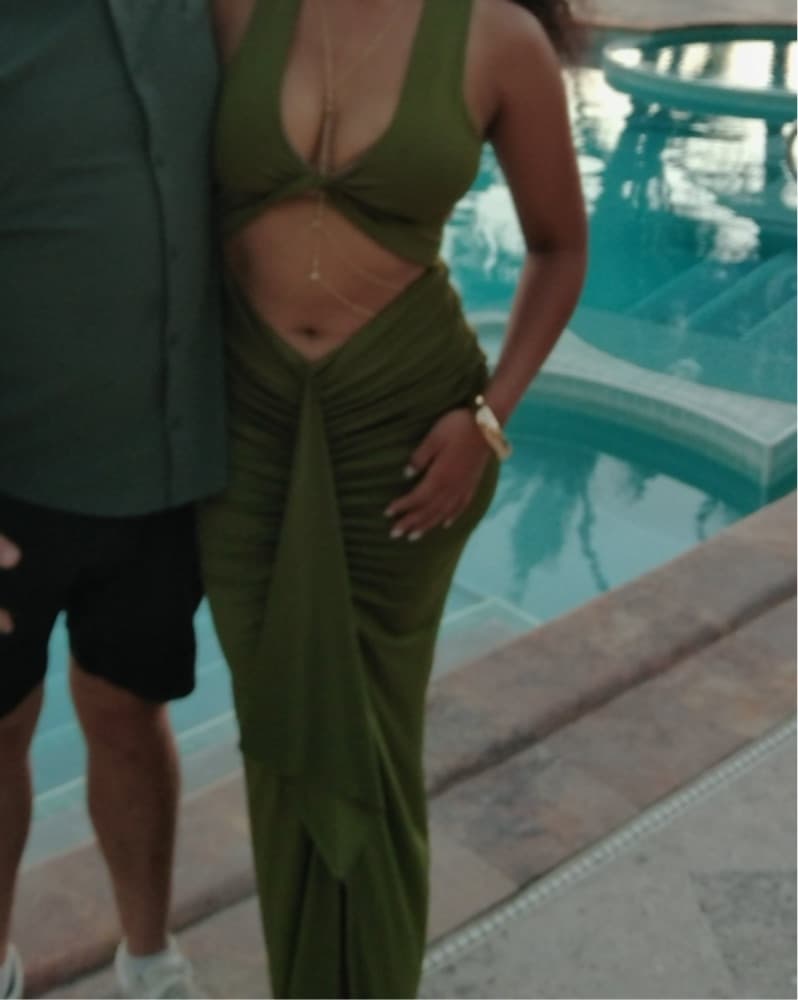 Olive Green Superdown Dress From Revole - Image 4
