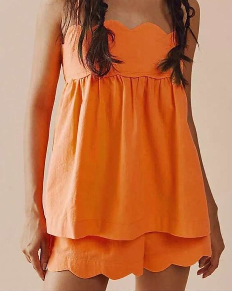Orange Scalloped Set - Image 1