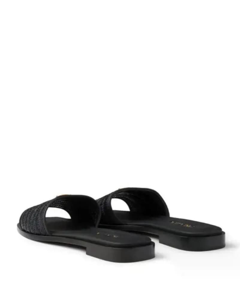 Prada Crochet & Leather Sandals - Image 2
