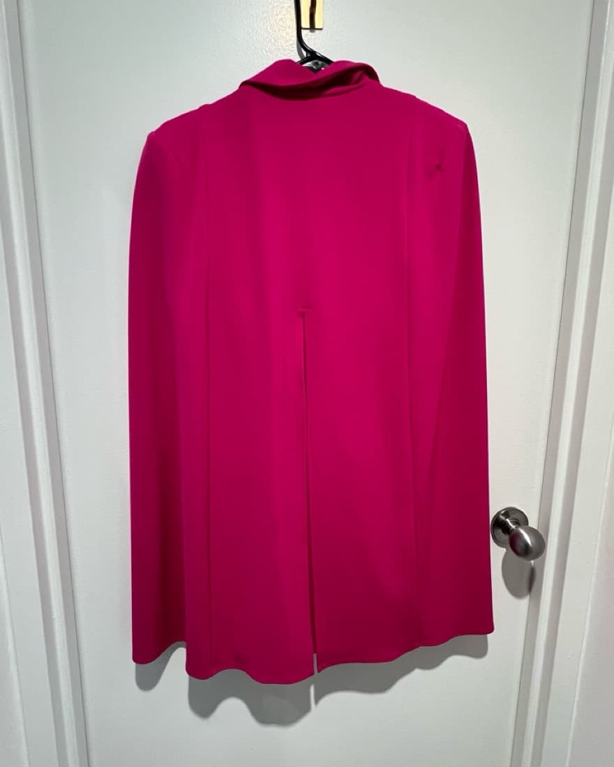 Chic Fuchsia Blazer Jacket Dress - Image 3