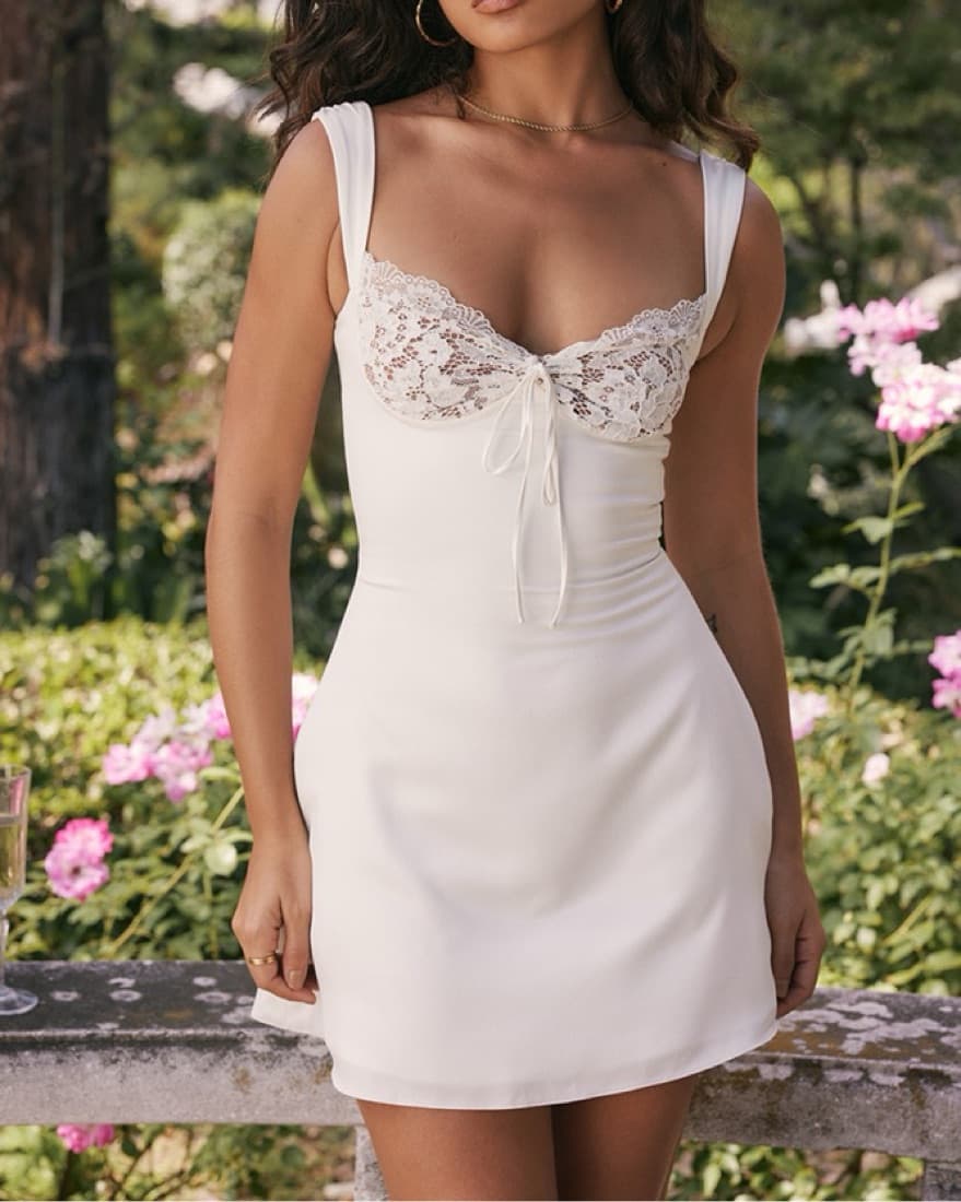 House Of CB Adrianna White Mini Dress - Image 2