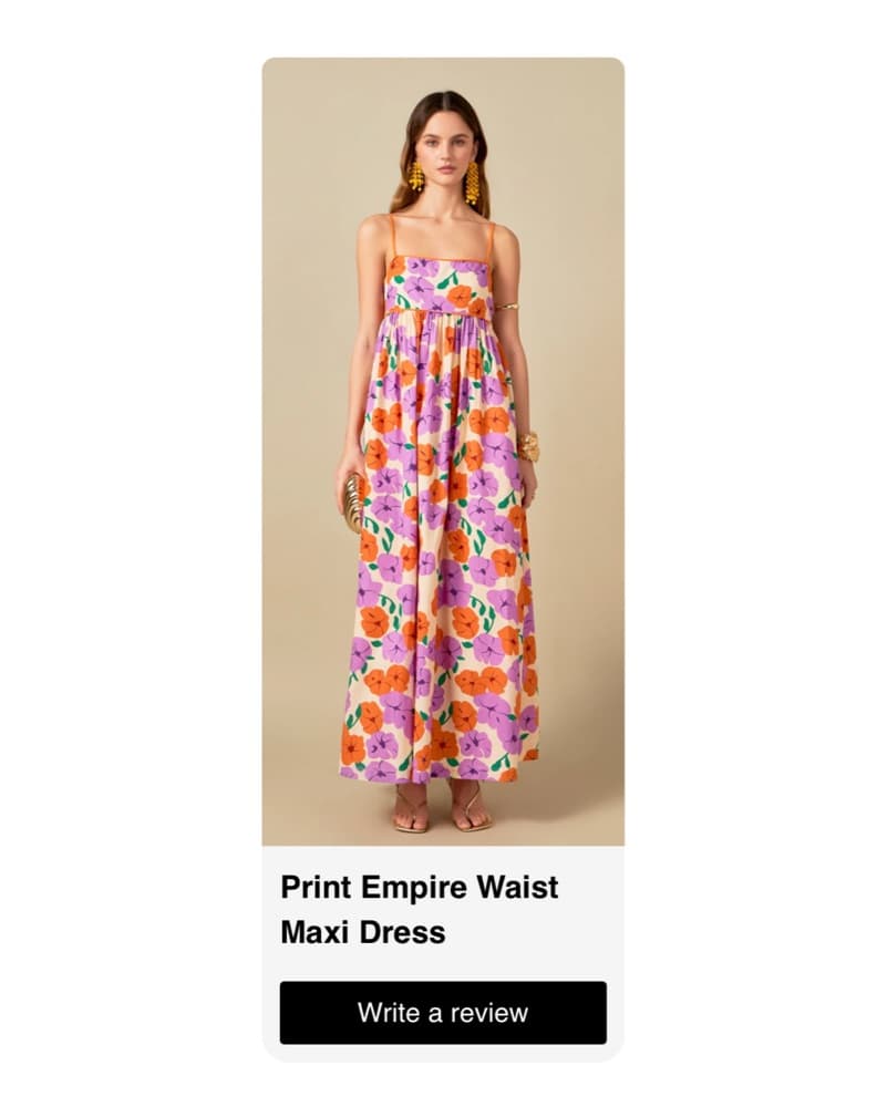 Vibrant Floral Print Empire Waist Maxi Dress - Image 1