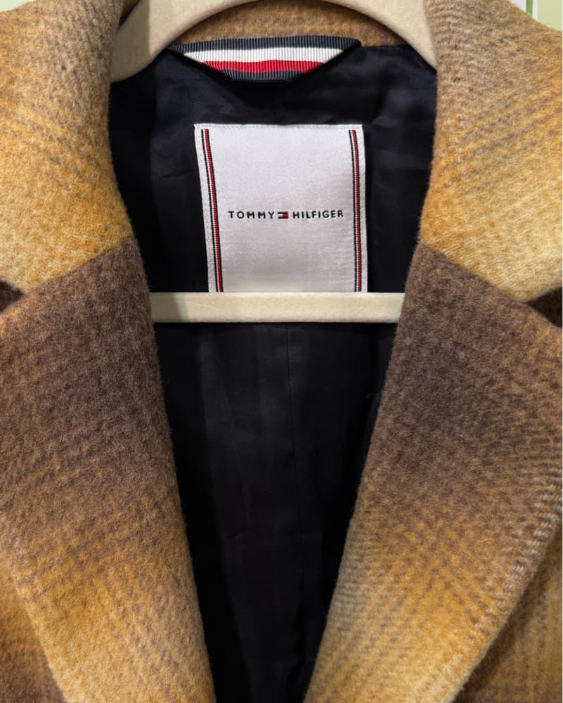 Tommy Hilfiger Retro Plaid Wool Coat - Image 5