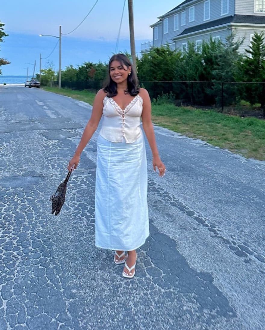 ASOS White Linen Maxi Skirt - Image 1