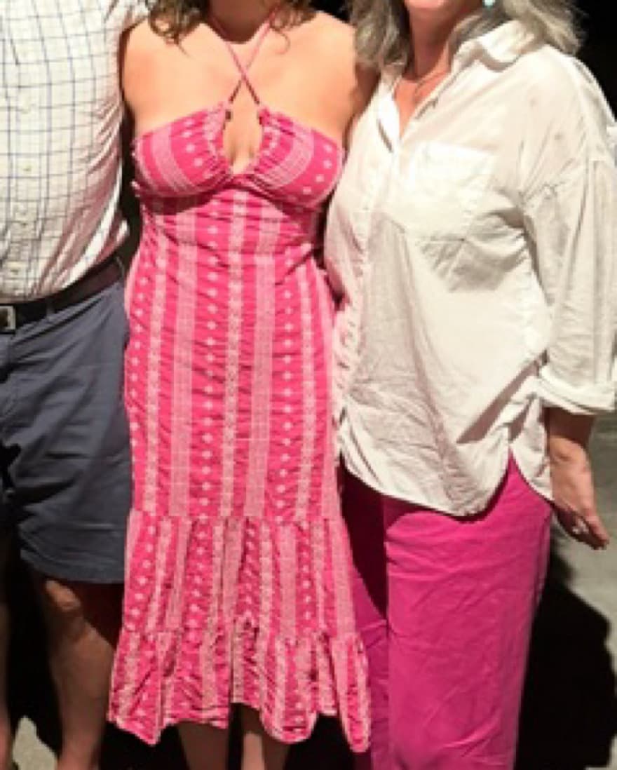 Pink And White Zara Dress - Image 2