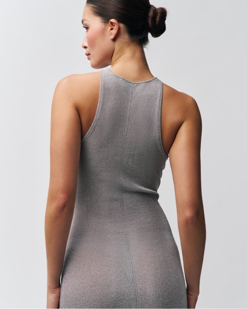 Danielle Guizio Odette Dress Silver  - Image 3