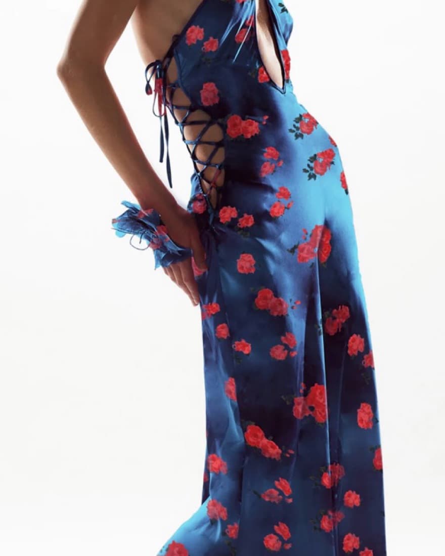 Mirae Rebecca Dress in Bleu - Image 4