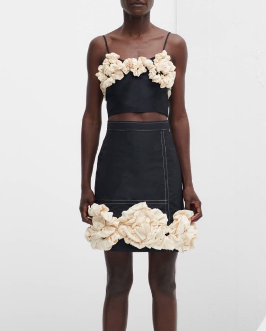 Ganni Rose Taffeta Skirt  - Image 2