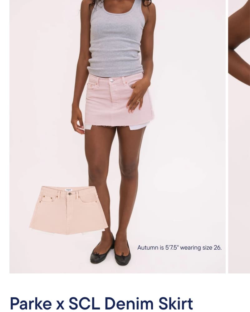 Parke x SCL Denim Skirt - Image 2