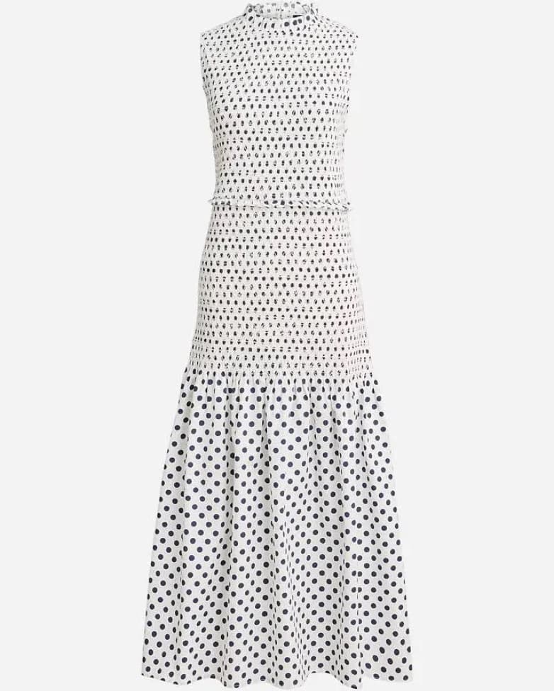 Polka Dot Drop Waist Dress - Image 2