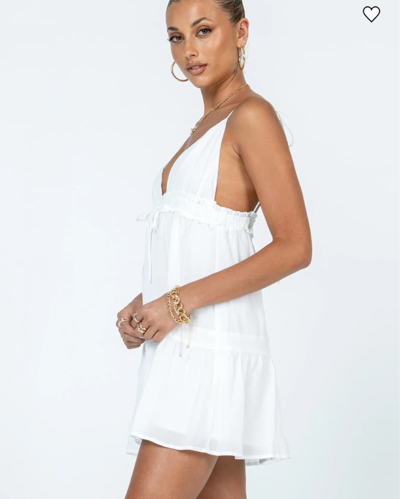 Mini White Dress - Image 4