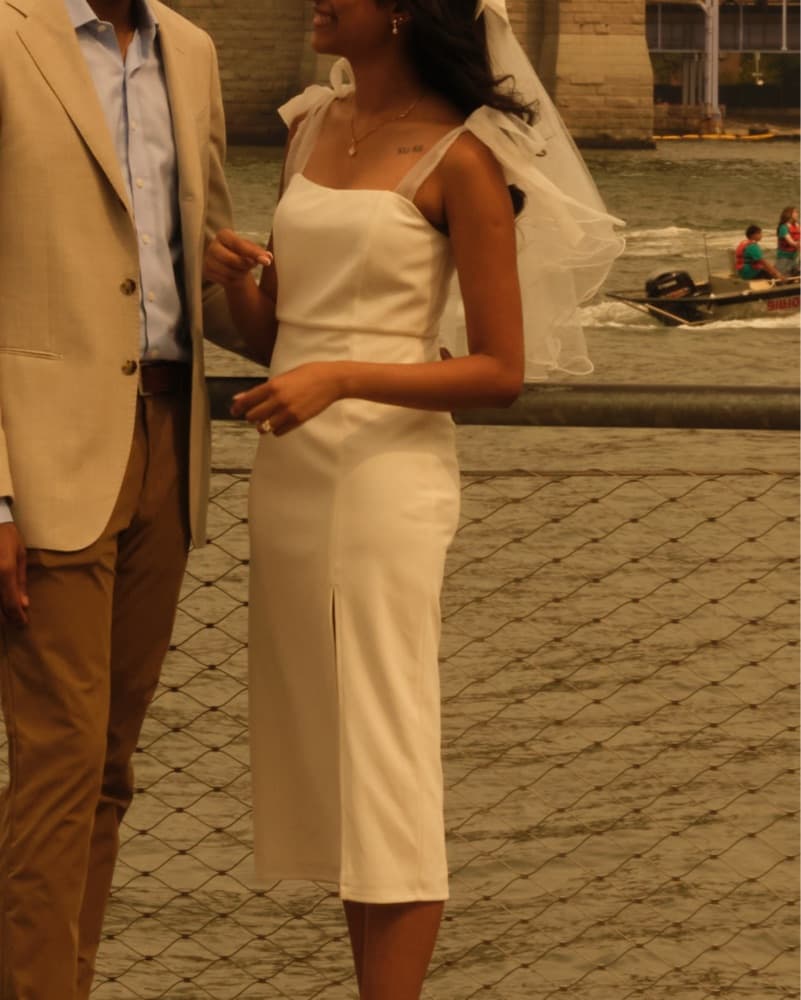 Ribbon Strap Midi Dress - Image 2