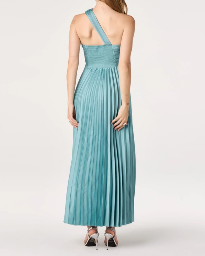 Rasya One-Shoulder Pleated Maxi Dress - Image 4