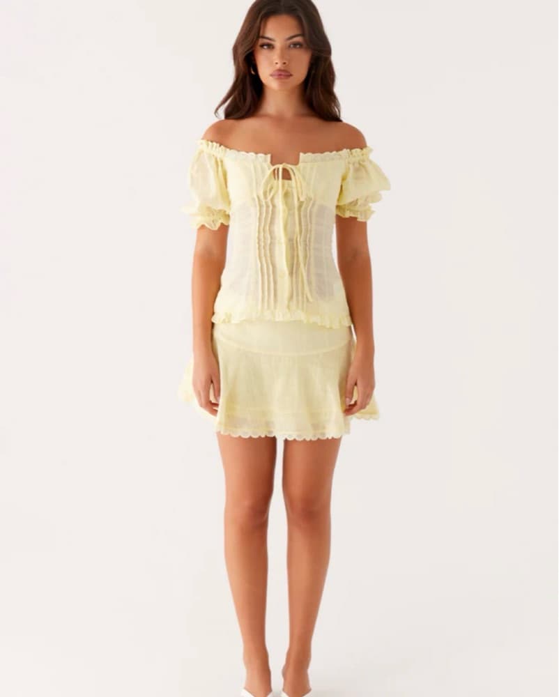 Peppermayo Yellow Top/ Skirt Set  - Image 2