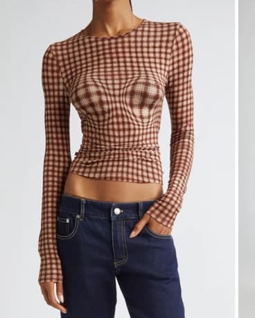 Miaou Warped Plaid Shirt  - Image 1
