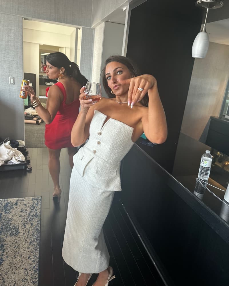 Self Portrait Tinsel Boucle Sheath Dress - Image 3