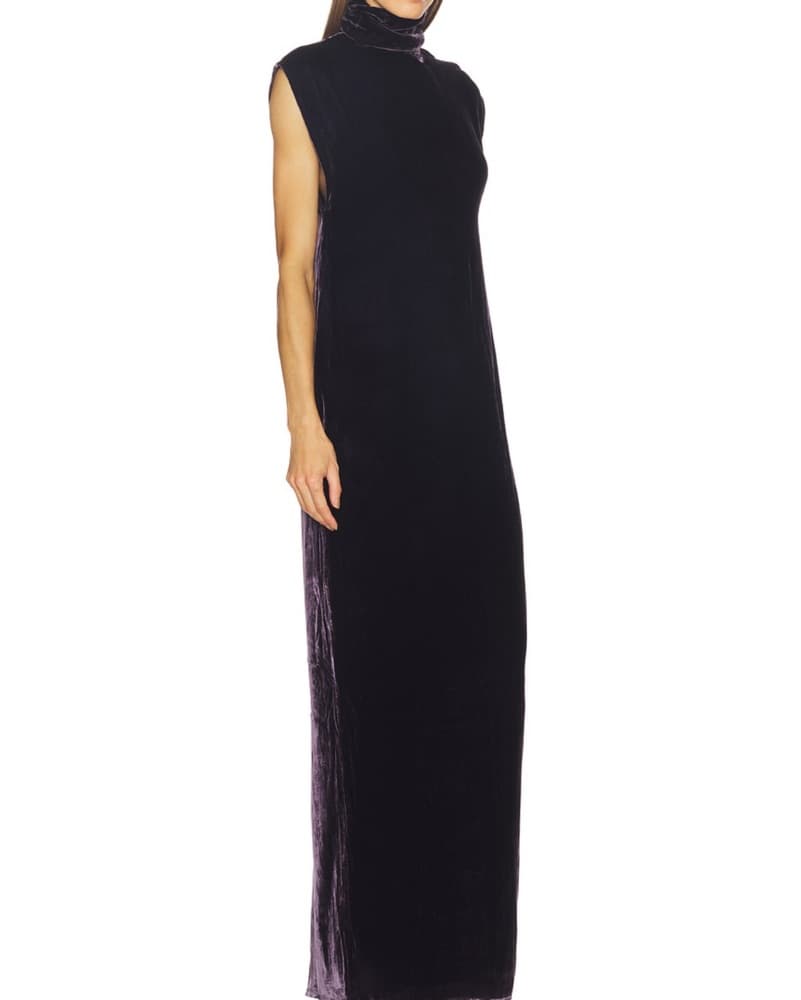 Elegant velvet maxi dress - Image 2