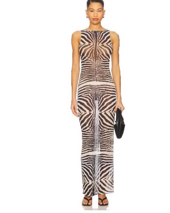 Revolve Zebra Dress - Image 1