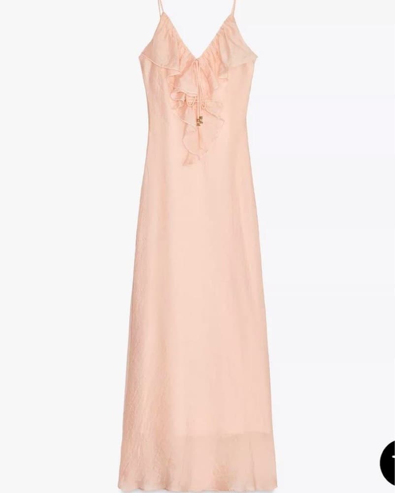 Zara light pink long dress - Image 5