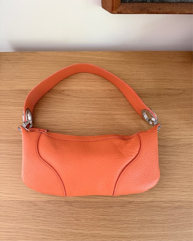 By Far Orange Leather Bag  - Image 5