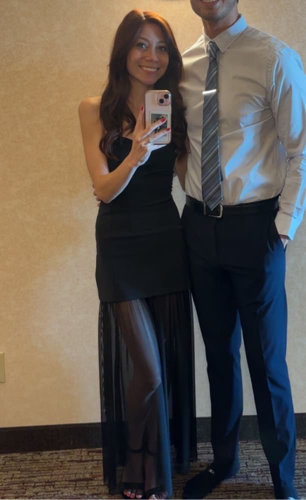 Zara Black Sheer Dress - Image 2