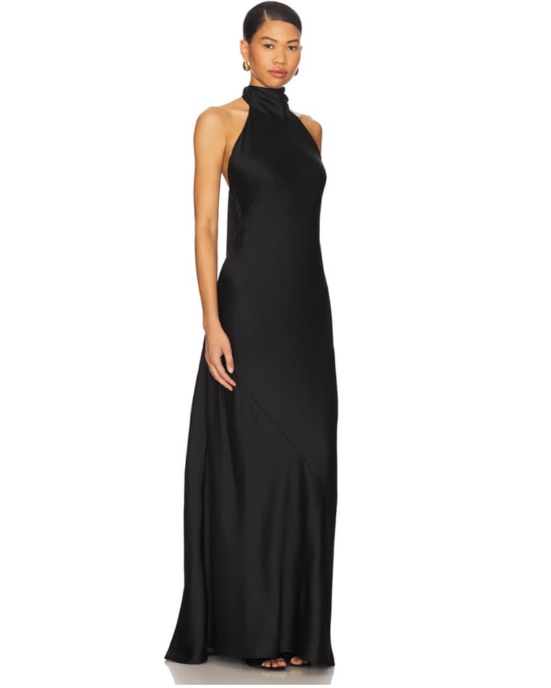 Lisa Maxi Dress In Black - Image 4