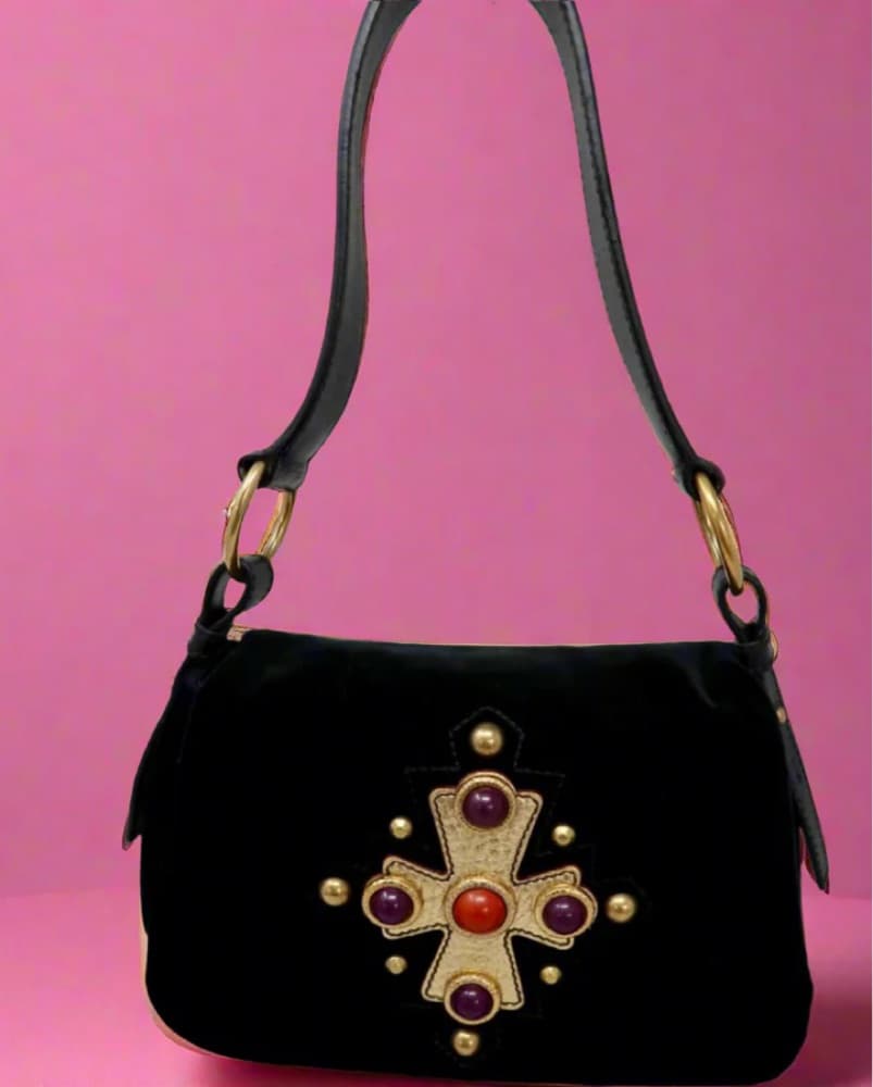 Vintage Yves Saint Laurent Crucifix Bag - Image 1
