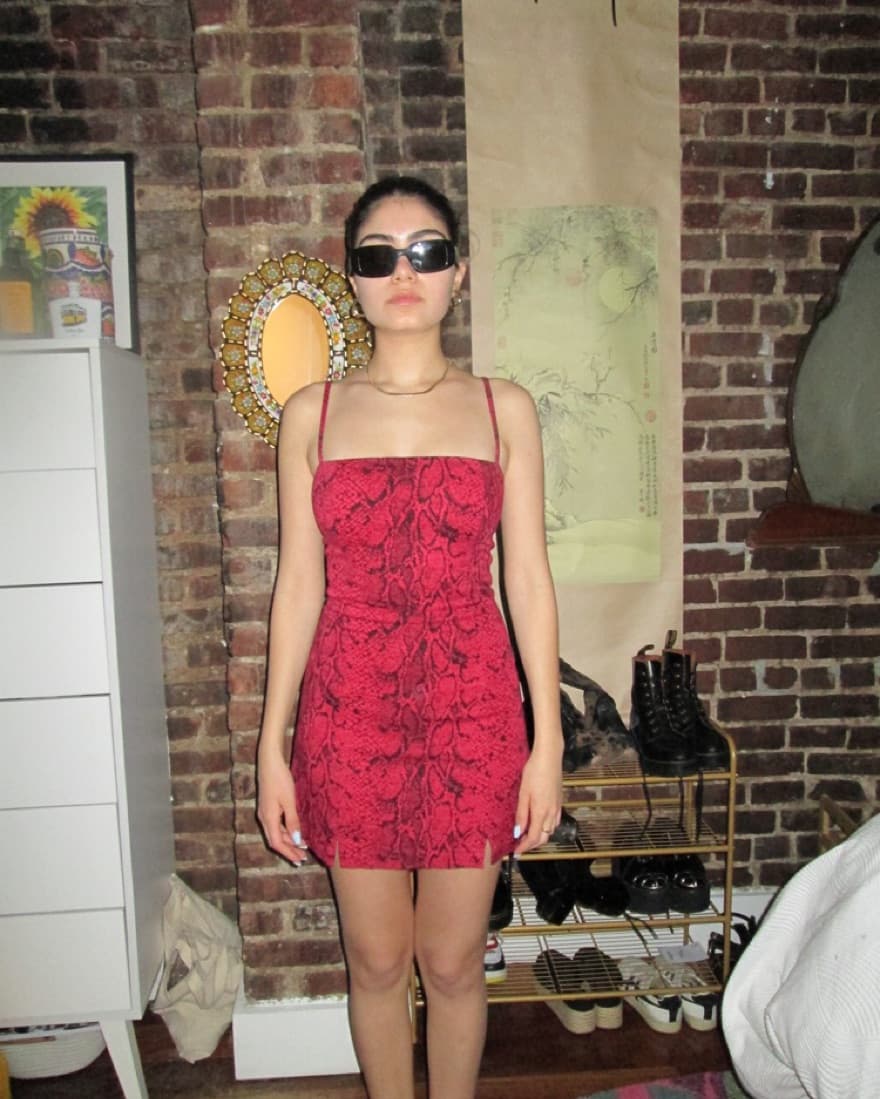 Reformation Red Mini Dress - Image 1
