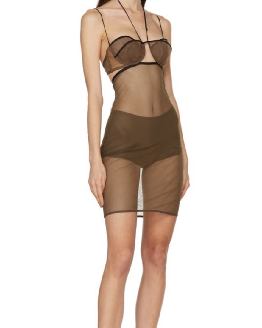 NENSI DOJAKA Sheer Dress - Image 1