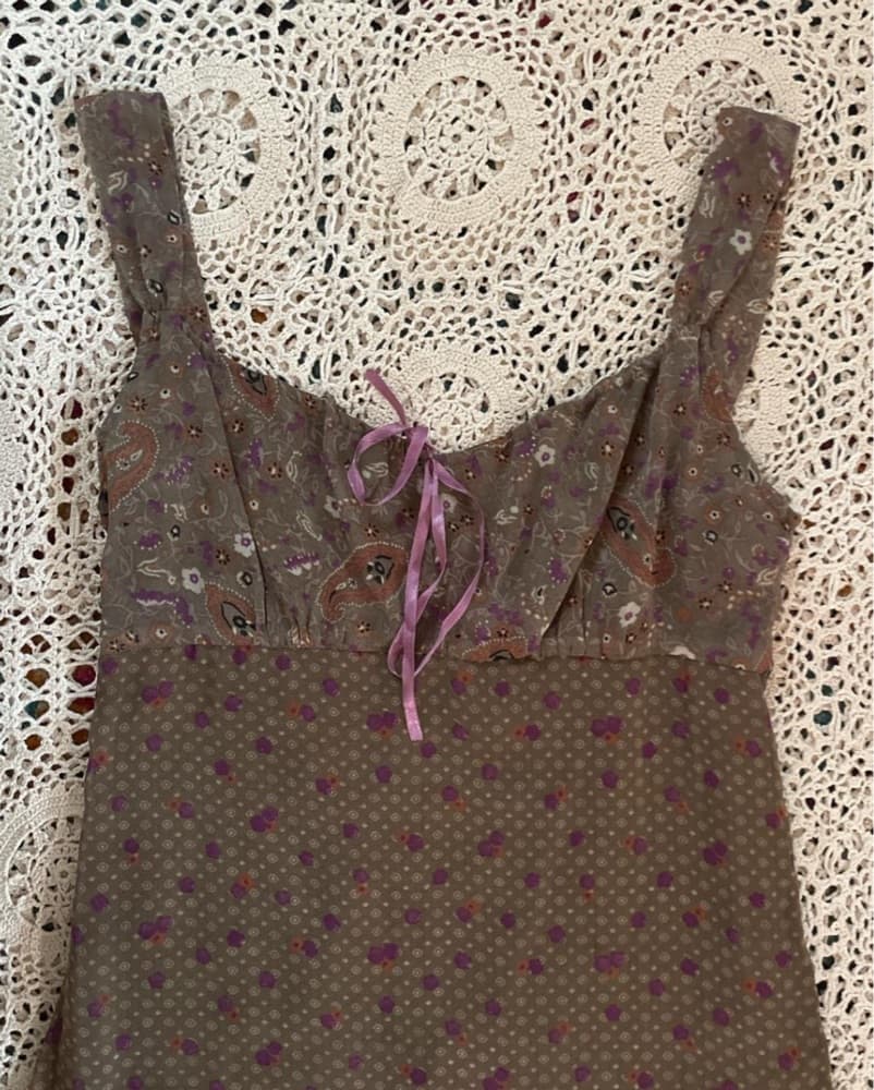 Boho Chic Floral Drop Waist Dress - Image 5