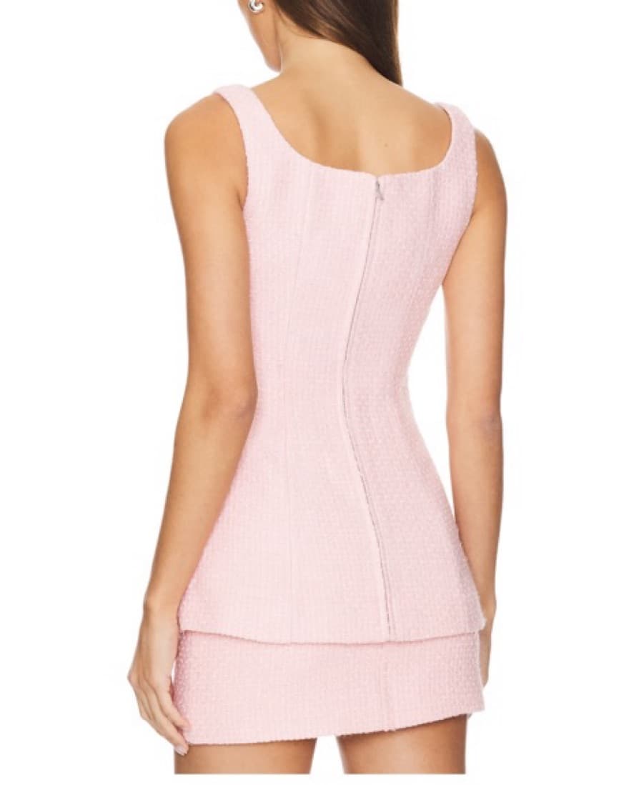 Revolve Baby Pink Tweed Set - Image 4