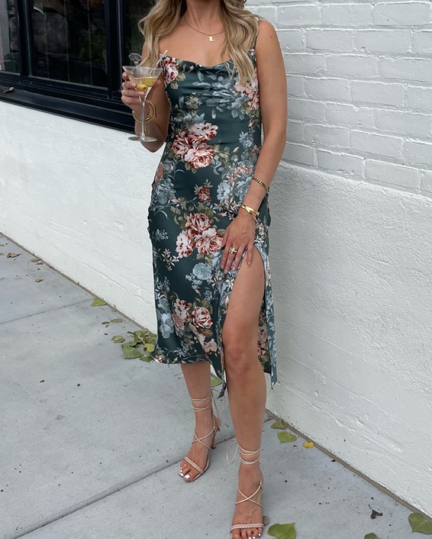 Hello Molly Midi Dress Sage - Image 5