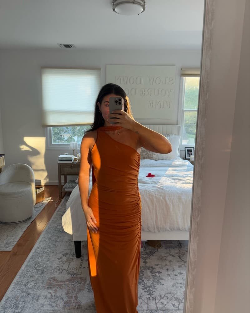 Audrie Asymmetrical Evening Gown - Image 3