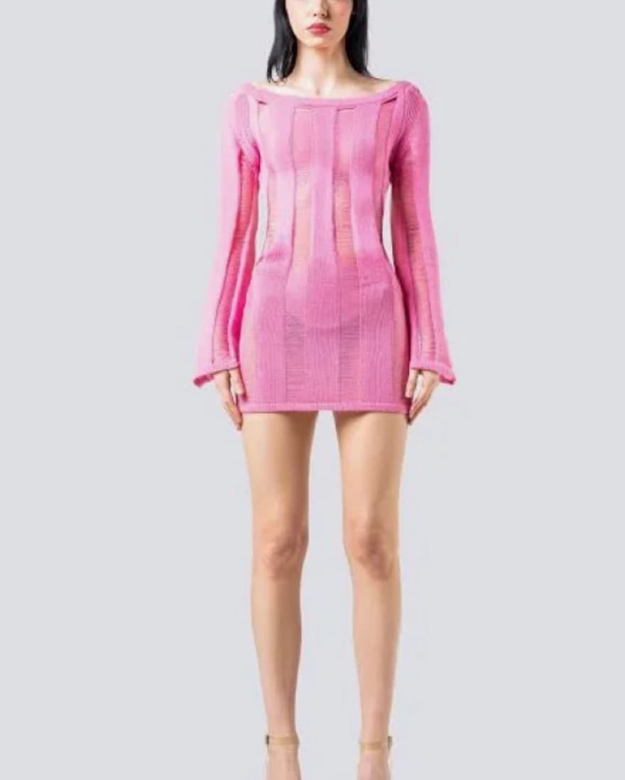 Pink Finesse Mindy Mini Dress - M/L - Image 1